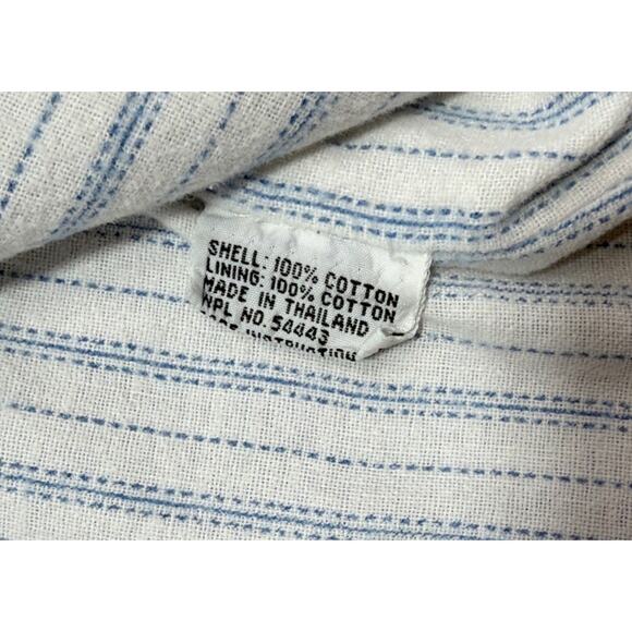 Vtg Out Of The Blue Retro 80s 90s Acid Stone Wash Denim Duster Trench Coat M - Picture 6 of 7